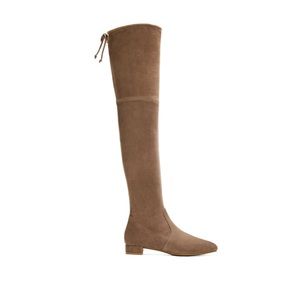 NEW IN BOX Stuart Weitzman Genna 25 City Boot Over the Knee Tall Taupe 8 Heel